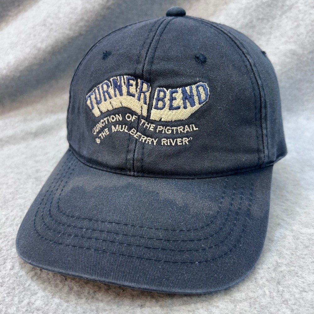 Turner Bend Mulberry River Mens Blue OC Hat Pigtrail Souvenir OSFM